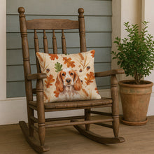 Load image into Gallery viewer, Orange Roan English Cocker Spaniel Heirloom Fall Throw Pillow