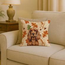 Load image into Gallery viewer, Red English Cocker Spaniel Heirloom Fall Throw Pillow