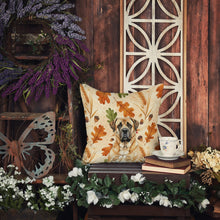Load image into Gallery viewer, Apricot English Mastiff Heirloom Fall Throw Pillow