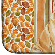 Load image into Gallery viewer, Fawn English Mastiff Heirloom Fall Dish Drying Mat
