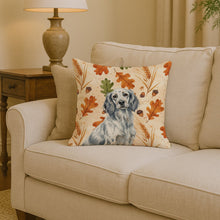 Load image into Gallery viewer, Blue Belton English Setter Heirloom Fall Throw Pillow