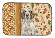 Load image into Gallery viewer, Liver Belton English Setter Heirloom Fall Dish Drying Mat