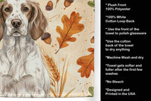 Load image into Gallery viewer, Liver Belton English Setter Heirloom Fall Kitchen Towel