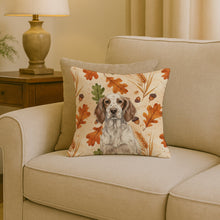 Load image into Gallery viewer, Liver Belton English Setter Heirloom Fall Throw Pillow