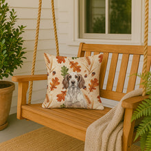 Load image into Gallery viewer, Liver Belton English Setter Heirloom Fall Throw Pillow