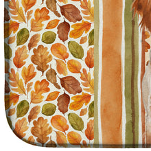 Load image into Gallery viewer, Orange Belton English Setter Heirloom Fall Dish Drying Mat