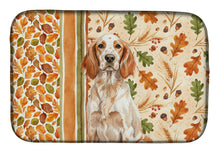 Load image into Gallery viewer, Orange Belton English Setter Heirloom Fall Dish Drying Mat