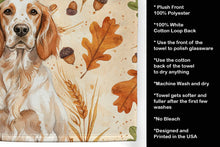 Load image into Gallery viewer, Orange Belton English Setter Heirloom Fall Kitchen Towel