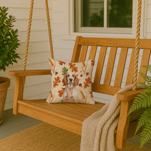 Load image into Gallery viewer, Orange Belton English Setter Heirloom Fall Throw Pillow