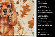 Load image into Gallery viewer, Ruby English Toy Spaniel Heirloom Fall Kitchen Towel
