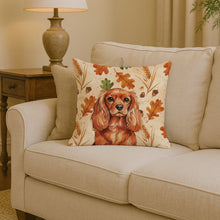 Load image into Gallery viewer, Ruby English Toy Spaniel Heirloom Fall Throw Pillow