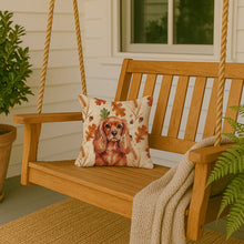 Load image into Gallery viewer, Ruby English Toy Spaniel Heirloom Fall Throw Pillow