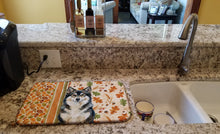 Load image into Gallery viewer, Finnish Lapphund Heirloom Fall Dish Drying Mat