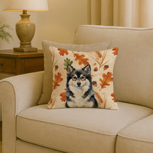 Load image into Gallery viewer, Finnish Lapphund Heirloom Fall Throw Pillow