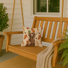 Load image into Gallery viewer, Liver Flat-Coated Retriever Heirloom Fall Throw Pillow