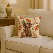 Load image into Gallery viewer, Liver Flat-Coated Retriever Heirloom Fall Throw Pillow
