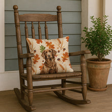 Load image into Gallery viewer, Liver Flat-Coated Retriever Heirloom Fall Throw Pillow