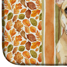Load image into Gallery viewer, Fawn French Bulldog Heirloom Fall Dish Drying Mat