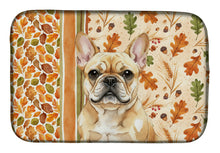 Load image into Gallery viewer, Fawn French Bulldog Heirloom Fall Dish Drying Mat