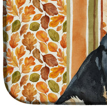 Load image into Gallery viewer, Black and Tan German Shepherd Heirloom Fall Dish Drying Mat