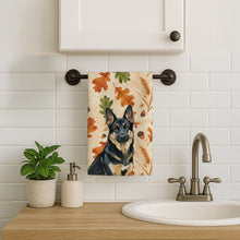 Load image into Gallery viewer, Black and Tan German Shepherd Heirloom Fall Kitchen Towel
