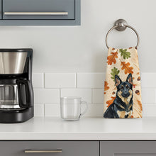 Load image into Gallery viewer, Black and Tan German Shepherd Heirloom Fall Kitchen Towel