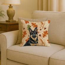 Load image into Gallery viewer, Black and Tan German Shepherd Heirloom Fall Throw Pillow