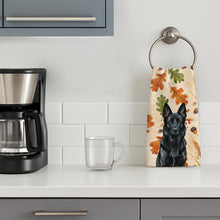 Load image into Gallery viewer, Black German Shepherd Heirloom Fall Kitchen Towel