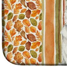 Load image into Gallery viewer, White German Shepherd Heirloom Fall Dish Drying Mat