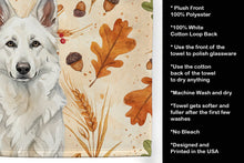 Load image into Gallery viewer, White German Shepherd Heirloom Fall Kitchen Towel
