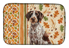 Load image into Gallery viewer, Roan German Wirehaired Pointer Heirloom Fall Dish Drying Mat
