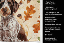 Load image into Gallery viewer, Roan German Wirehaired Pointer Heirloom Fall Kitchen Towel