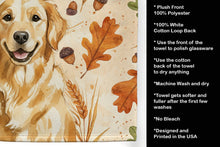 Load image into Gallery viewer, Golden Retriever Heirloom Fall Kitchen Towel