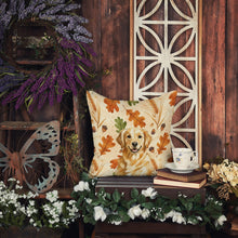Load image into Gallery viewer, Golden Retriever Heirloom Fall Throw Pillow