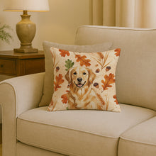 Load image into Gallery viewer, Golden Retriever Heirloom Fall Throw Pillow
