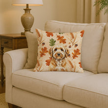 Load image into Gallery viewer, Goldendoodle Heirloom Fall Throw Pillow