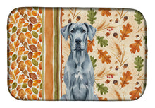 Load image into Gallery viewer, Blue Great Dane Heirloom Fall Dish Drying Mat