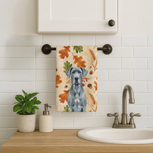 Load image into Gallery viewer, Blue Great Dane Heirloom Fall Kitchen Towel