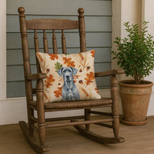 Load image into Gallery viewer, Blue Great Dane Heirloom Fall Throw Pillow