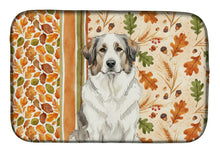 Load image into Gallery viewer, Badger Great Pyrenees Heirloom Fall Dish Drying Mat