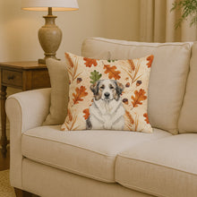 Load image into Gallery viewer, Badger Great Pyrenees Heirloom Fall Throw Pillow