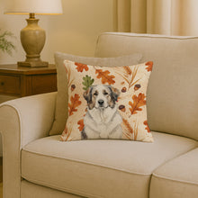 Load image into Gallery viewer, Badger Great Pyrenees Heirloom Fall Throw Pillow