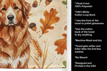 Load image into Gallery viewer, Reddish Brown Great Pyrenees Heirloom Fall Kitchen Towel