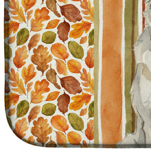 Load image into Gallery viewer, White Great Pyrenees Heirloom Fall Dish Drying Mat