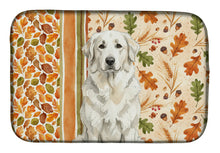 Load image into Gallery viewer, White Great Pyrenees Heirloom Fall Dish Drying Mat
