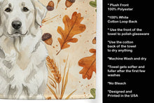 Load image into Gallery viewer, White Great Pyrenees Heirloom Fall Kitchen Towel