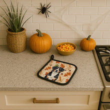 Load image into Gallery viewer, Greater Swiss Mountain Dog Heirloom Fall Pair of Pot Holders