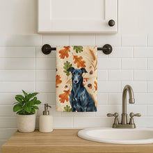 Load image into Gallery viewer, Black Greyhound Heirloom Fall Kitchen Towel