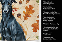 Load image into Gallery viewer, Black Greyhound Heirloom Fall Kitchen Towel