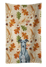 Load image into Gallery viewer, Blue Brindle Greyhound Heirloom Fall Kitchen Towel